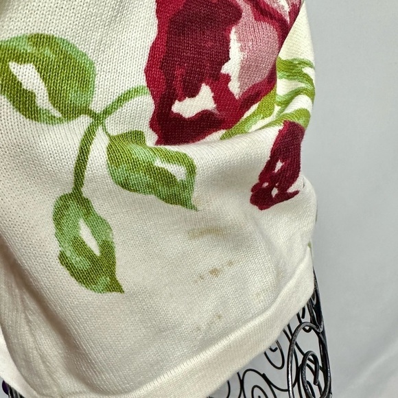 Vintage Strata floral criss cross back tank top size M - Picture 6 of 6